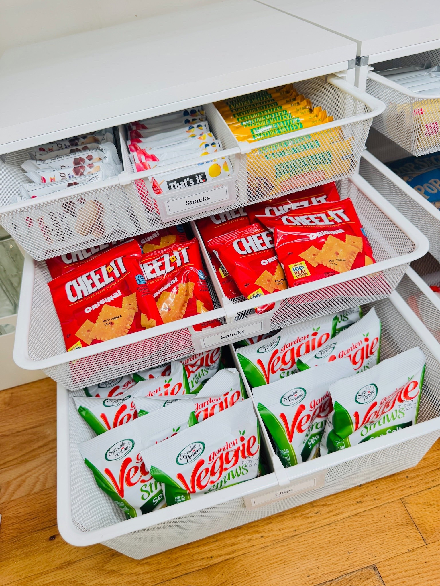 Our new favorite way to organize and store all the on-the-go quick grab snacks! 

#LTKFindsUnder50 #LTKFamily #LTKHome