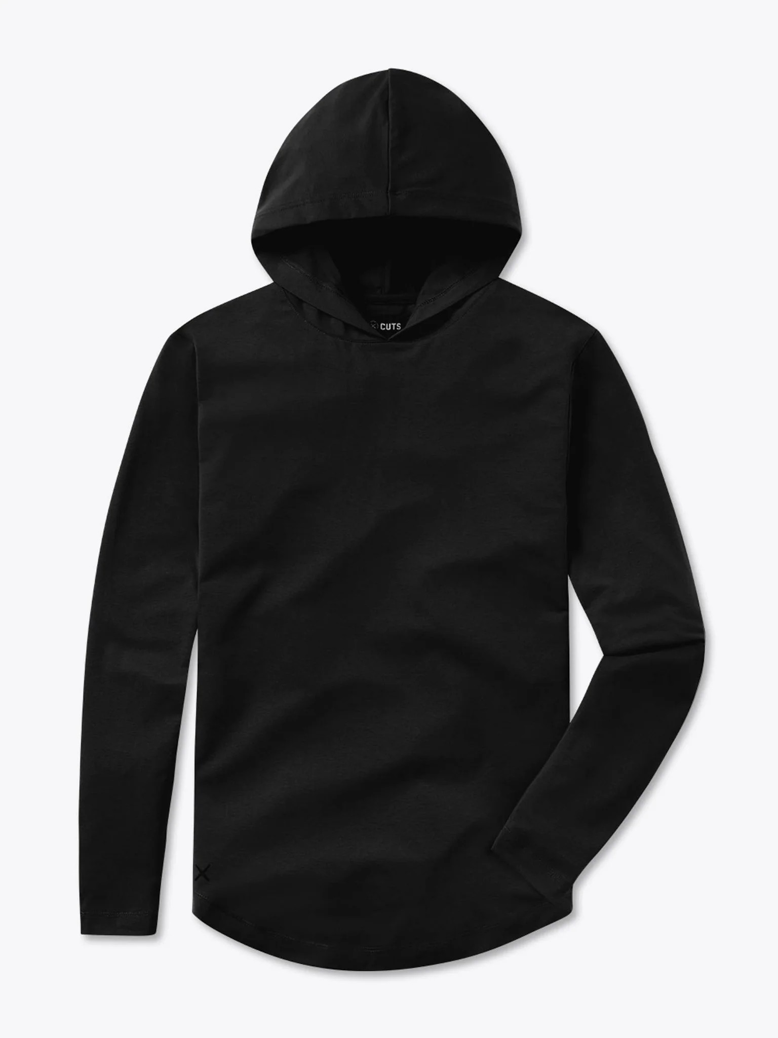 AO Long Sleeve Hooded Curve-Hem Tee | Cuts Clothing