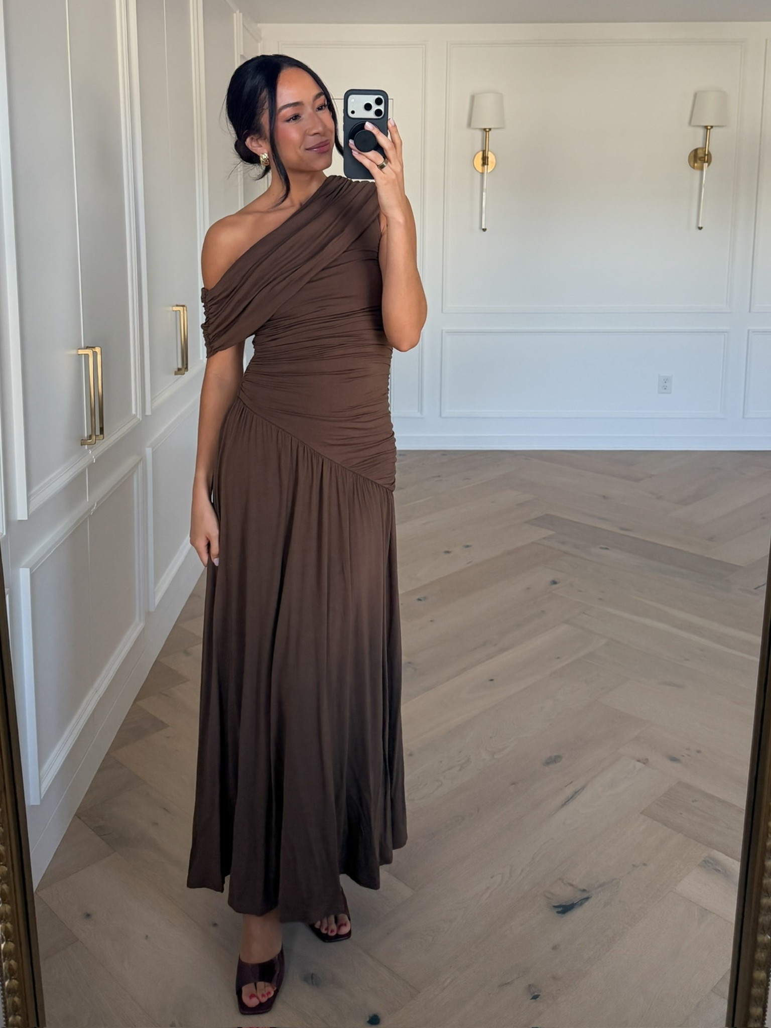 Use code NENA for 25% off this fall wedding guest dress 🍂 This wedding guest dress is so flattering!! The draped neckline is so flattering and the material is really soft and comfortable. It would be the perfect semi-formal or daytime event dress. Wearing size S off the shoulder maxi dress

#LTKSaleAlert #LTKWedding #LTKSeasonal