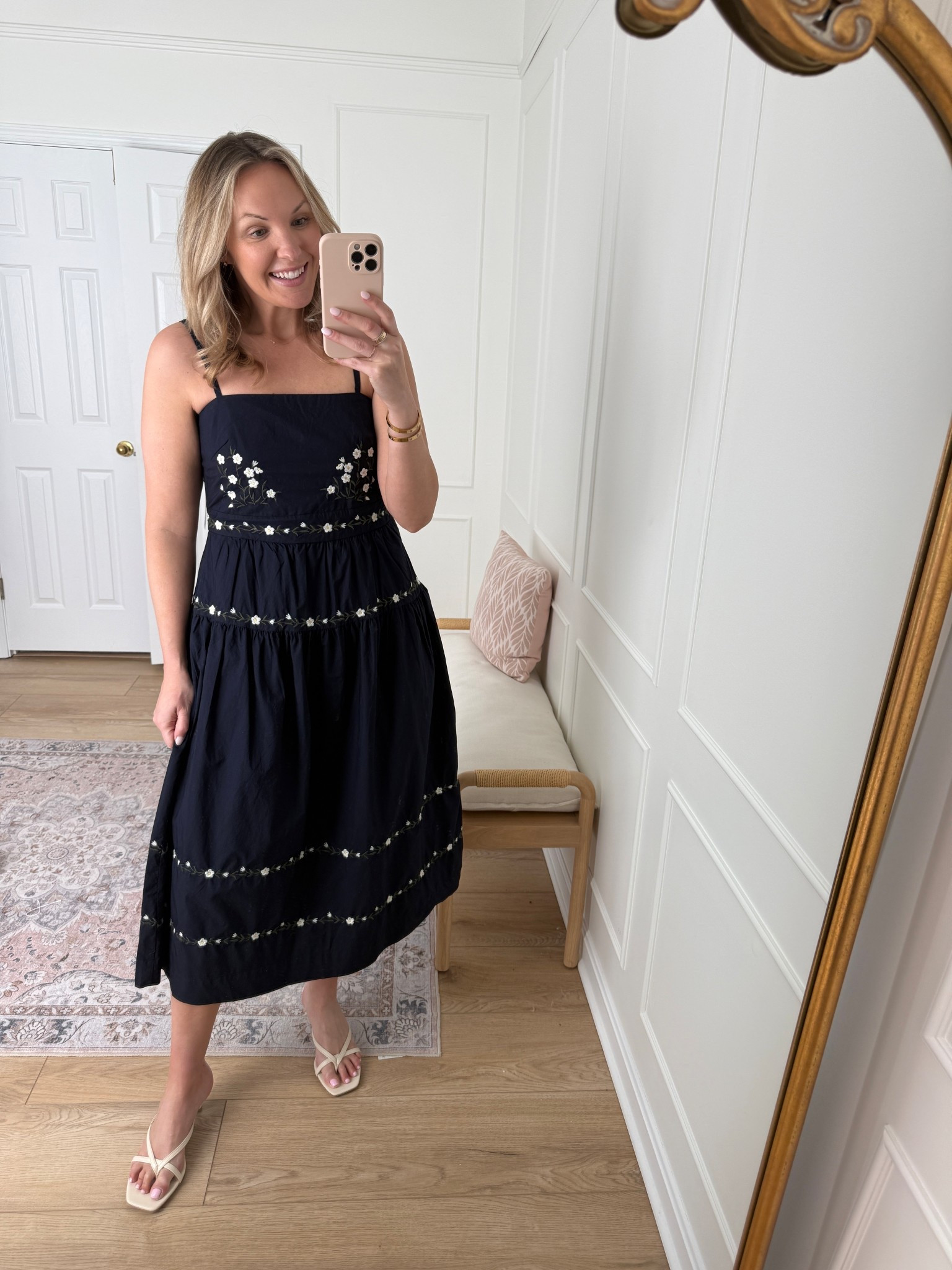 Embroidered dress - wearing a med 