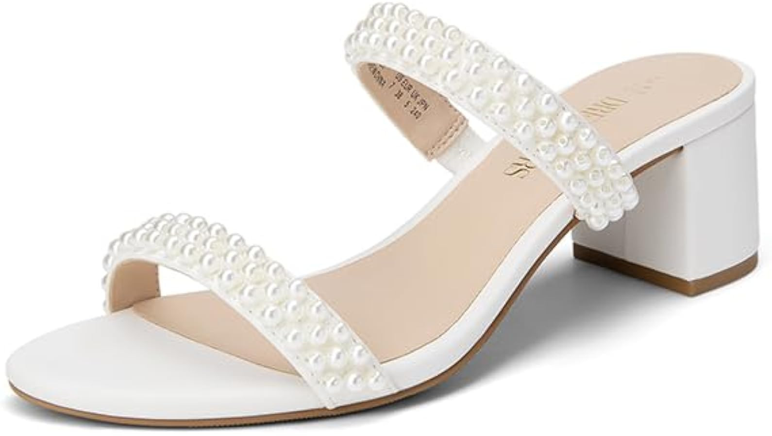 DREAM PAIRS Women's Two Strap Open Toe Low Block Chunky Heels Sandals Dress Pumps Casual Summer M... | Amazon (US)