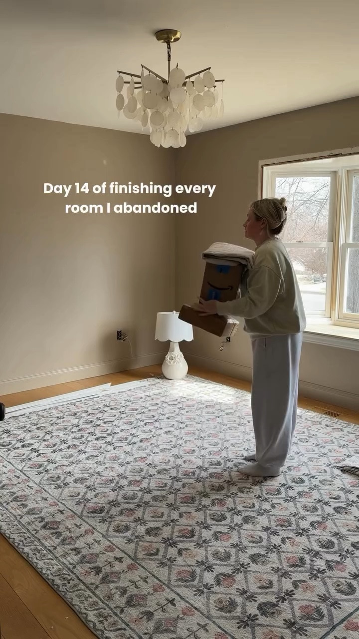 For 6 years this bay window has been half finished. But today she is the cozy little corner I envisioned.

A diy window cushion using a tablecloth and all the throw pillows I could fit. 😆 

We have one more thing to finish in this room before it’s done and we move to the next space. See you for day 15 when I tackle that!