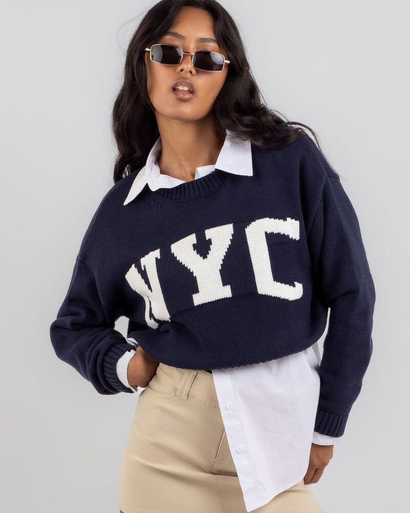 Alumni Crew Neck Knit Jumper | City Beach