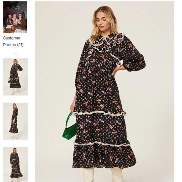 HOFMANN COPENHAGEN Women's Bea Floral Dress Size 36/S in Black | Poshmark