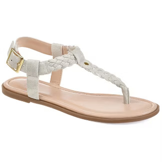 Journee Collection Womens Genevive Tru Comfort Foam Ankle Strap Flat Sandals | Target