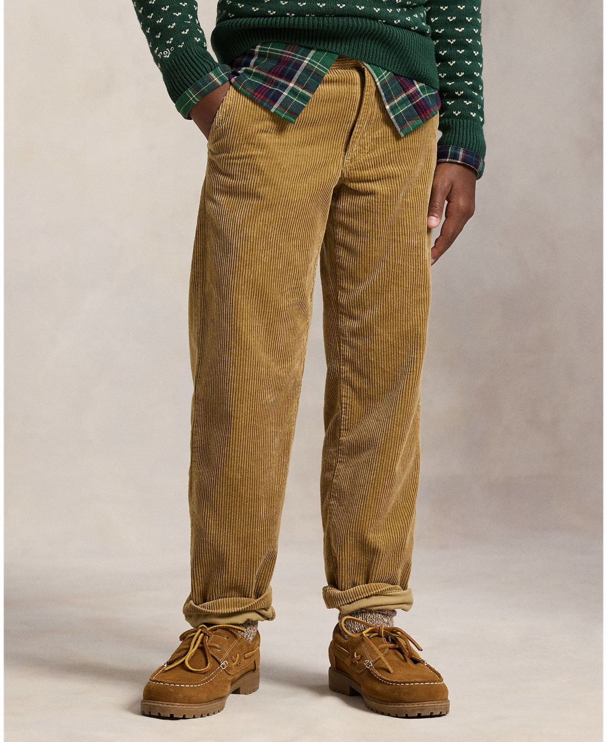 Polo Ralph Lauren Boys 8-20 Bedford Straight-Fit Pants - Tan | Macy's