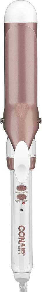 Conair Double Ceramic 1 1/2-Inch Curling Iron, 1 ½ inch barrel produces soft waves – for use o... | Amazon (US)