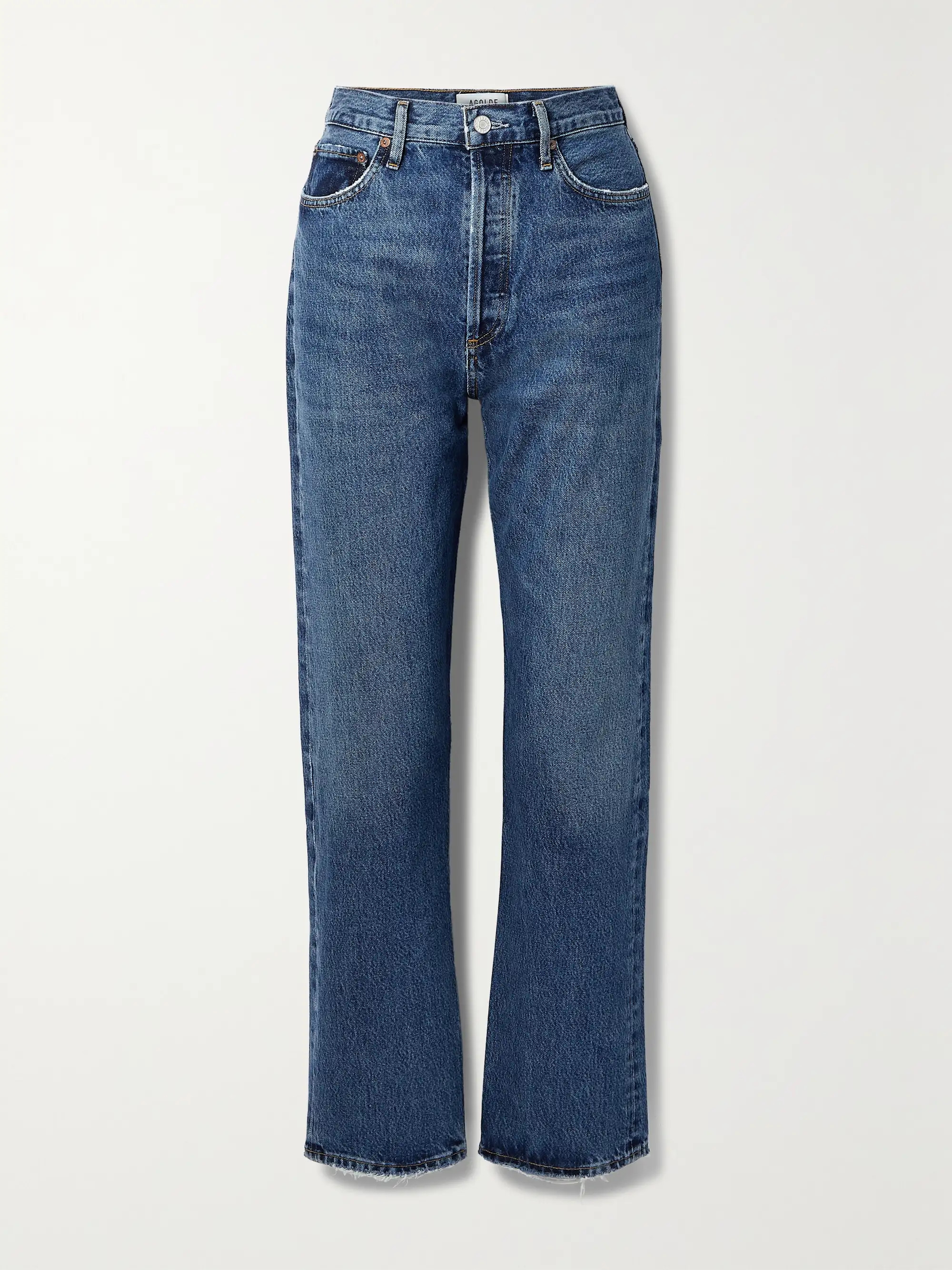 + NET SUSTAIN '90s Pinch Waist high-rise straight-leg organic jeans | NET-A-PORTER (US)