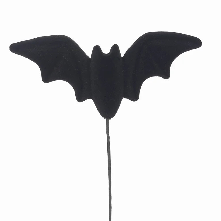 Halloween Mini Black Bat Pick, 10 in, by Way To Celebrate | Walmart (US)
