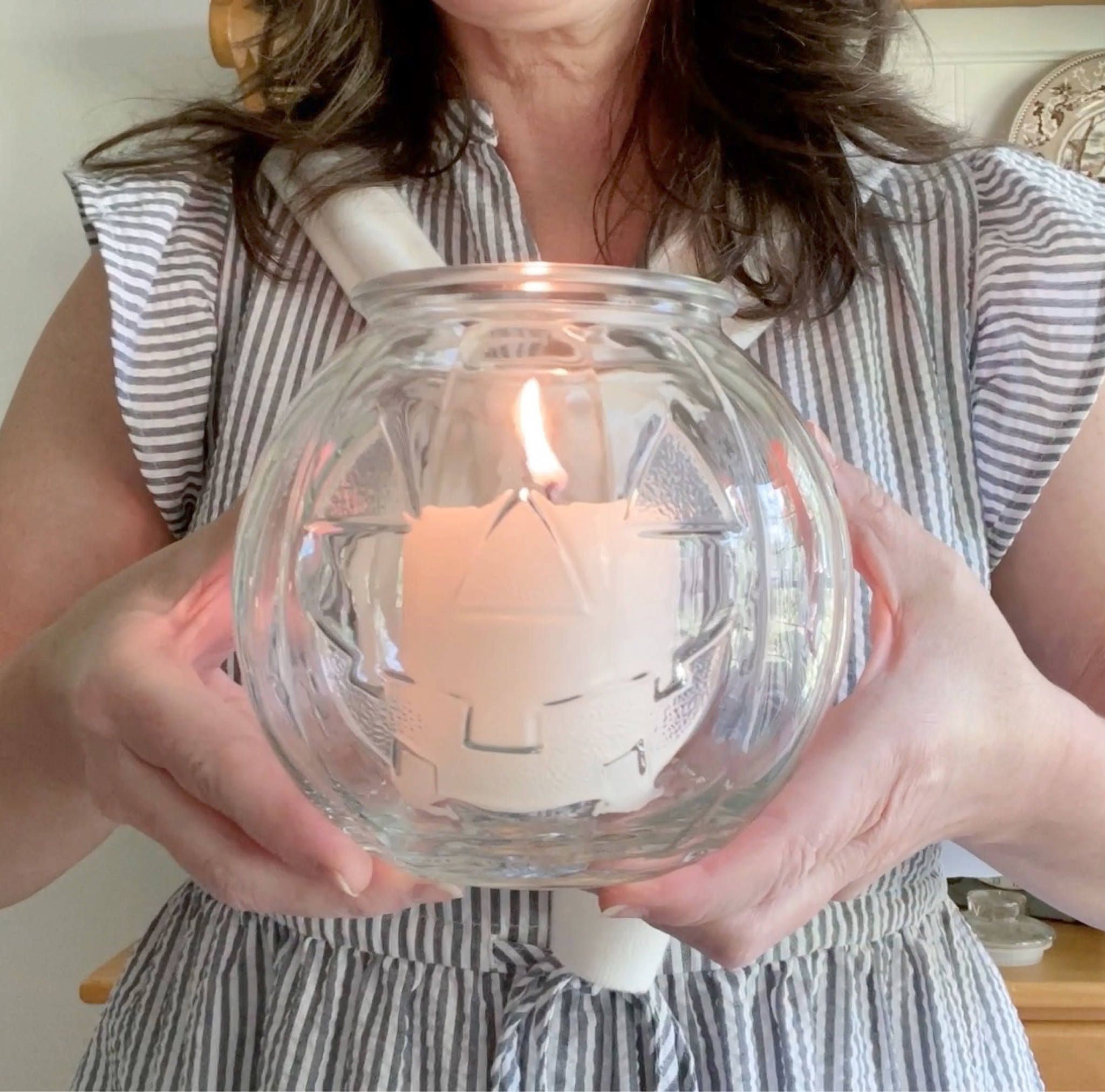 Vintage Libby glass jack-o’-lantern jar.  Fun decoration for Halloween. 

#LTKSeasonal #LTKFindsUnder50