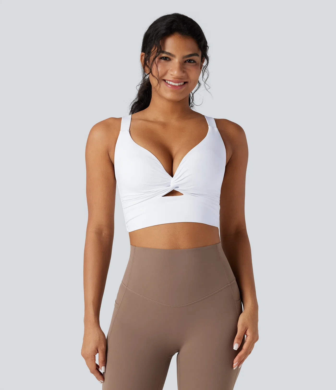 Women’s Halara UltraSculpt™ Light Support Molded Cups Push-Up Yoga Sports Bra - Halara | HALARA