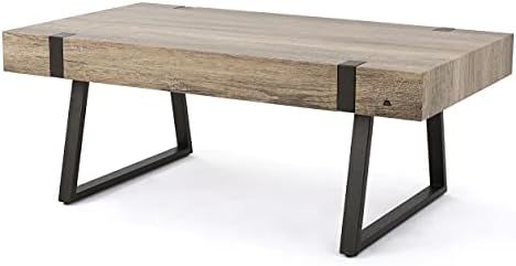 Christopher Knight Home Abitha Faux Wood Coffee Table, Canyon Grey | Amazon (US)