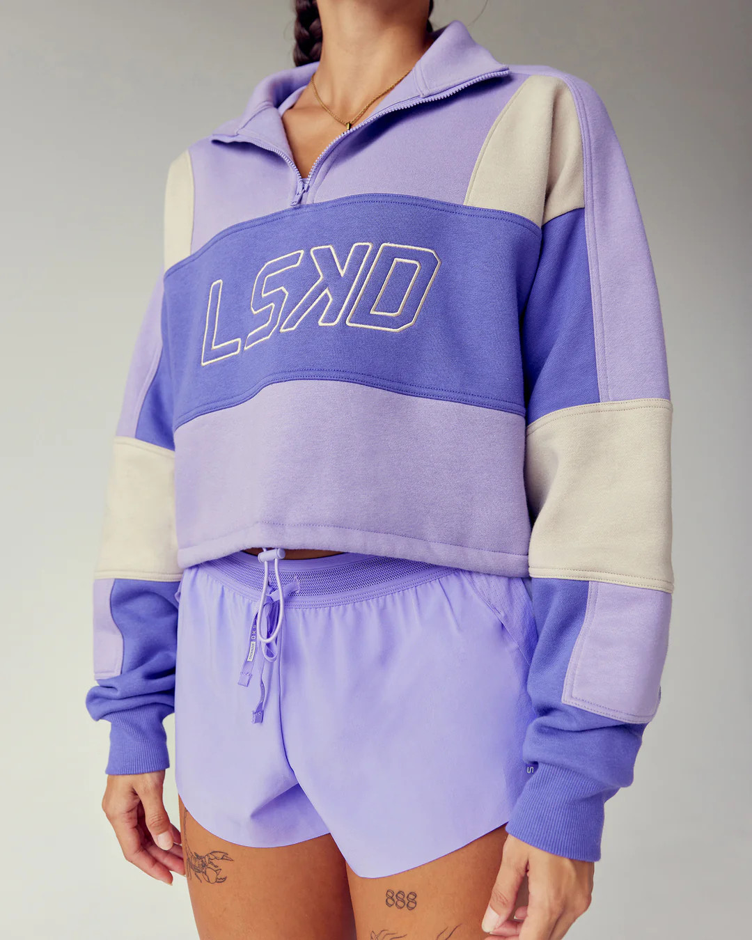 Slam Quarter Zip Sweater - Violet Ray-Royal Purple | LSKD | LSKD