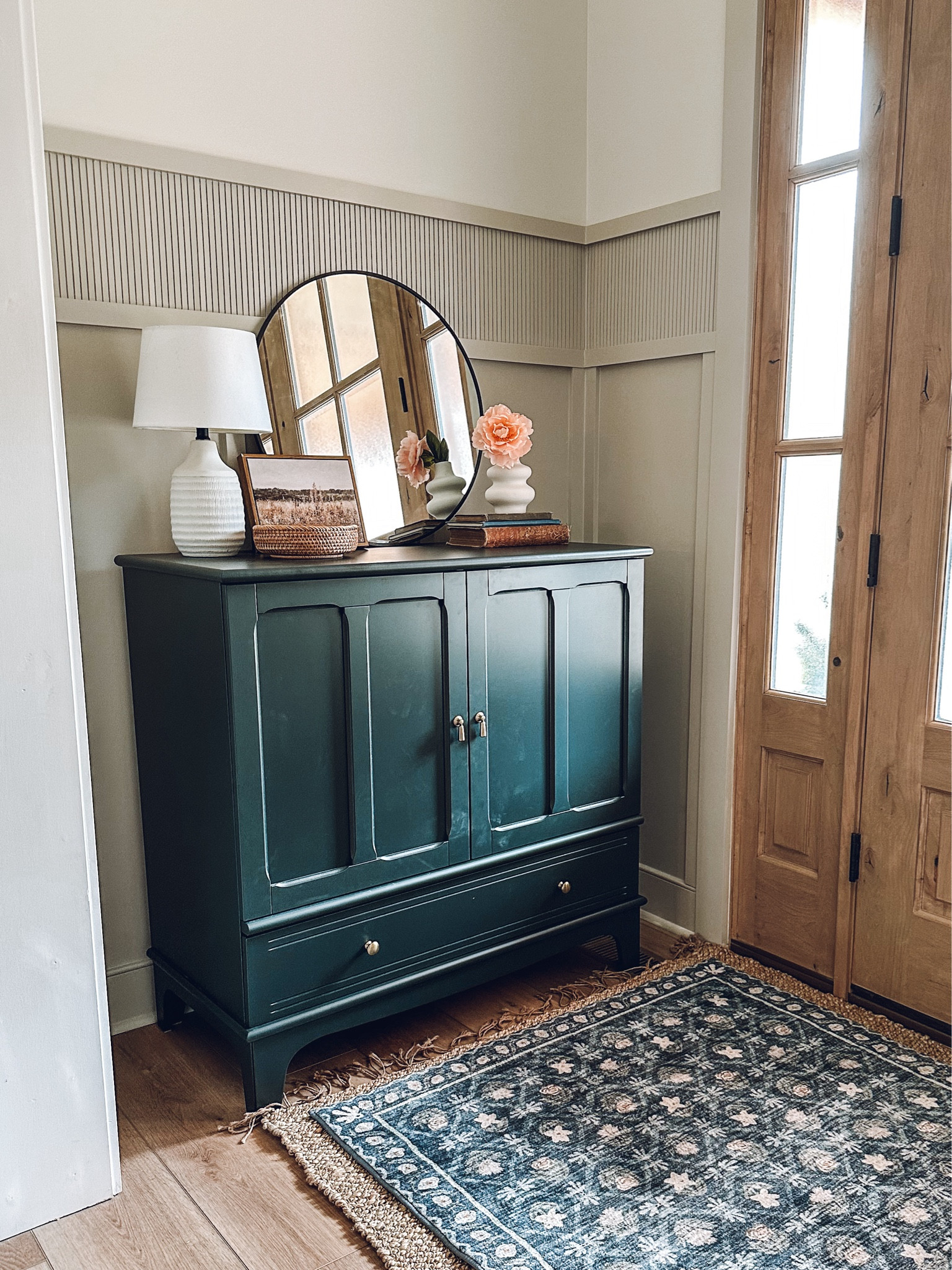 Extra storage in an entryway is so helpful. Make it a fun color and create some interest! 

#LTKHome #LTKStyleTip #LTKFamily