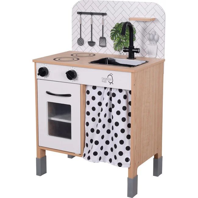 Little Chef Philly Modern Play Kitchen - White/Wood | Maisonette