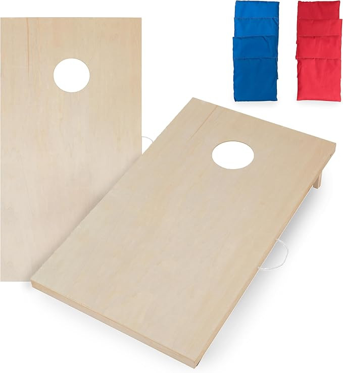 Triumph Sports 2x4 and 2x3 Solid Wood Premium Cornhole Sets - Poplar Veneer Plywood - Solid Wood ... | Amazon (US)