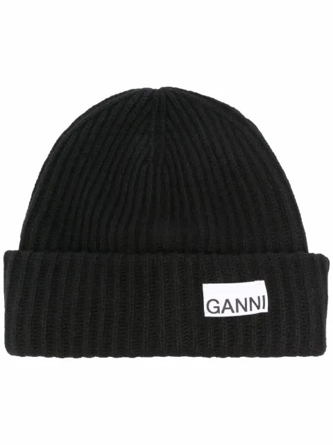 logo-patch beanie hat | Farfetch (UK)