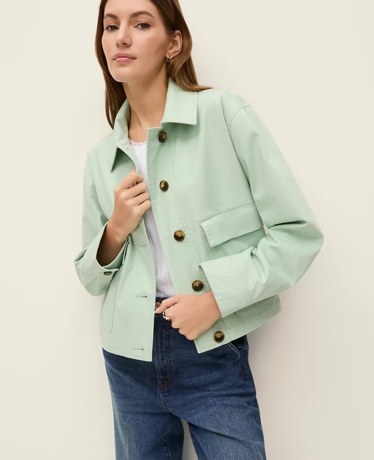 Weekend Shirt Jacket | Ann Taylor