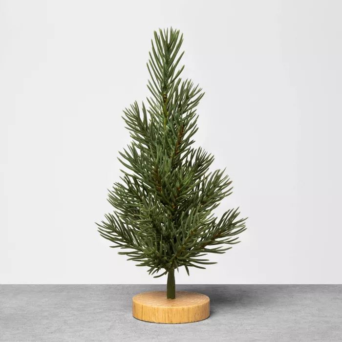 Faux Mini Tree with Wood Base - Hearth & Hand™ with Magnolia | Target