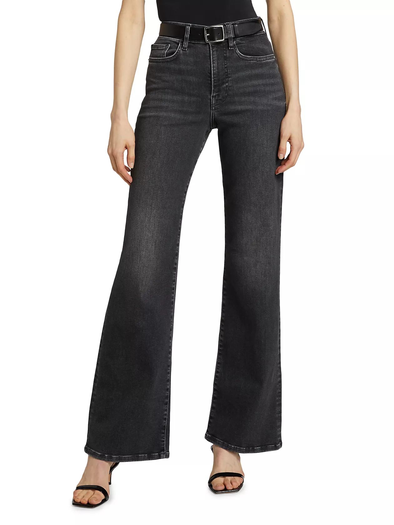 Le Slim Mid-Rise Stretch Straight-Leg Jeans | Saks Fifth Avenue