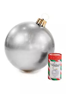 Holiball Silver Small Inflatable Ornament | Belk