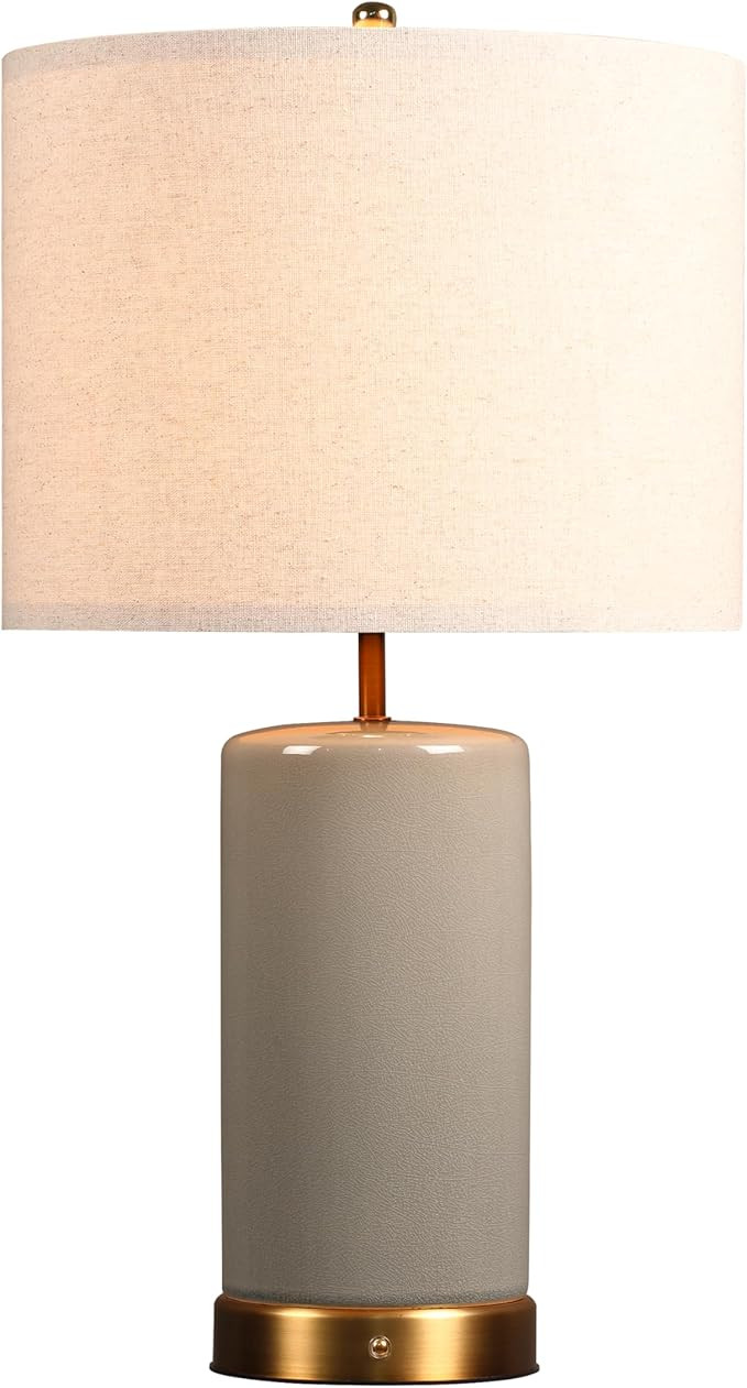 O’Bright Dune - Battery Powered Table Lamp, Rechargeable Cordless Ceramic Lamp, Full-Size 24 In... | Amazon (US)