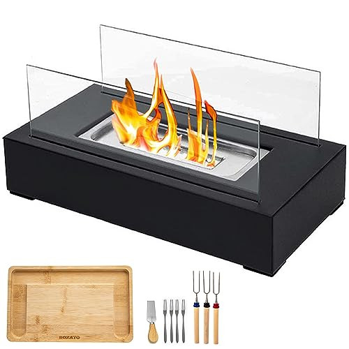 Tabletop Fire Pit with Smores Maker Kit Portable Indoor/Outdoor Mini Small Fireplace Table Top De... | Amazon (US)