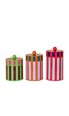 Dusen Dusen Striped Canisters Set Of 3 from Revolve.com | Revolve Clothing (Global)
