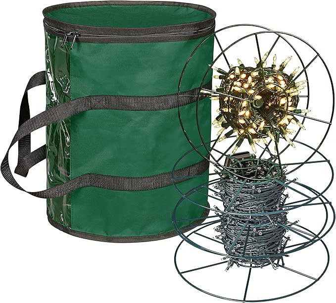 ProPik Christmas Light storage Bag | Holiday Light Storage Organizer with 3 Metal Reels for Tree ... | Amazon (US)