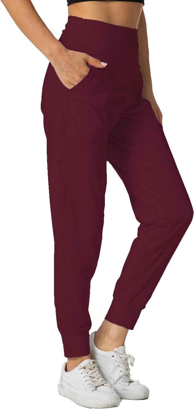 Kcutteyg Women's Joggers with Pockets High Waisted, Workout Athletic Sports Soft Lounge Pants for... | Amazon (US)