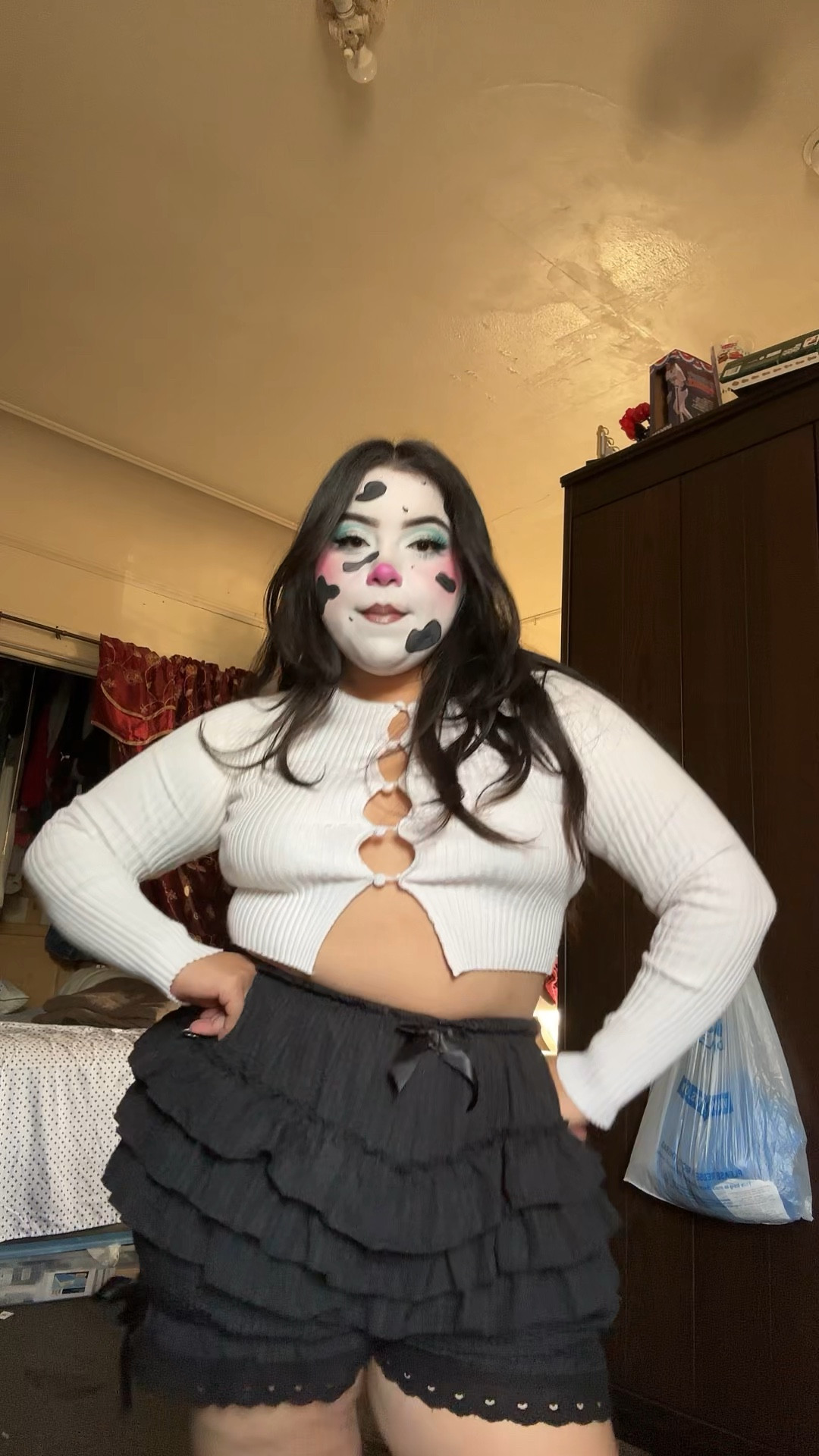 cute and simple cow costume 🐮🖤🤍

#LTKVideo #LTKMidsize #LTKHalloween