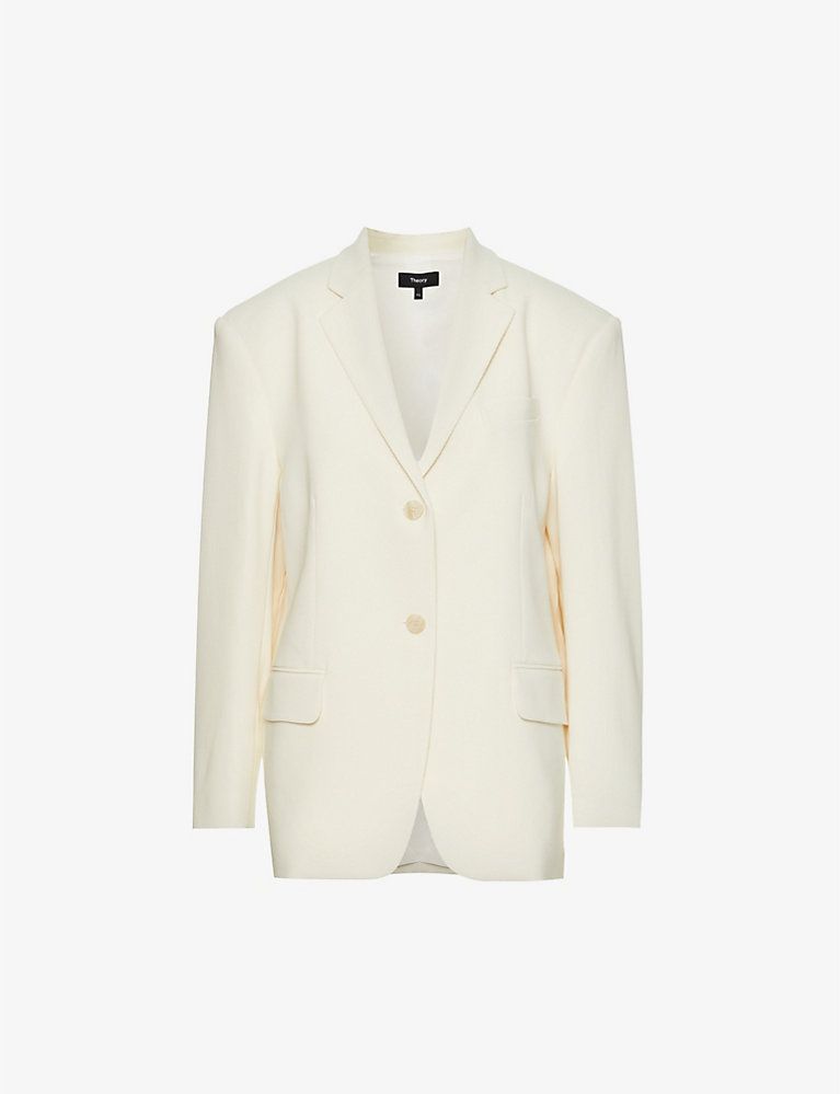 Single-breasted boxy-fit woven jacket | Selfridges