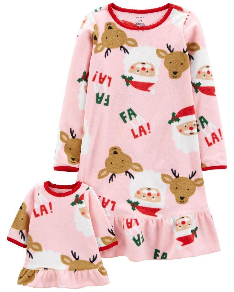 Christmas Matching Nightgown & Doll Nightgown | Carter's