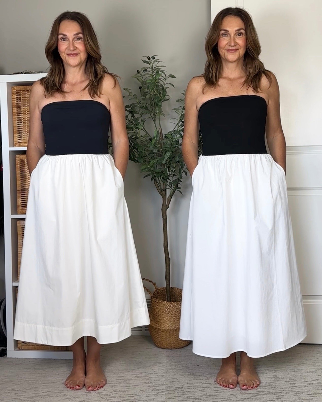 Aritzia vs Amazon fit and flare dresses!
Linked the Aritzia dress here, I’m 5’ 7” wearing my usual size small. Some colors are on sale! 
You can find the Amazon dress under “dresses & skirts” on my Canadian and U.S. Amazon pages (linked in my IG bio) or reply “link” on my Instagram post.

#LTKootd #LTKOver40 #LTKTall
