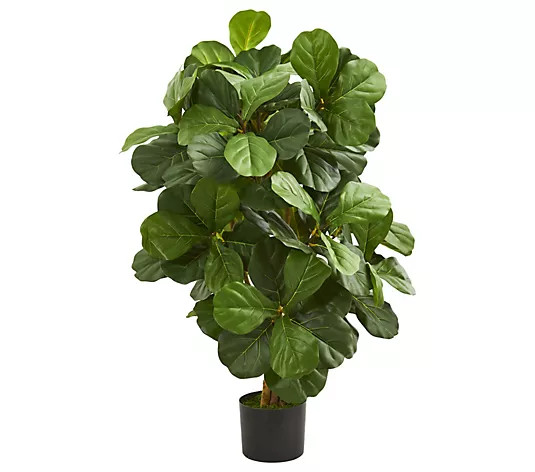 Make Your Selection: 3.5' Fiddle Leaf Artificial Tree by Nearly Natural | QVC