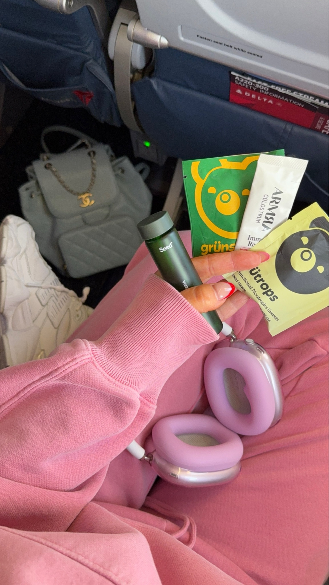 Travel outfit pink sweatshirt baby tee and sweat pants with sneakers most loved beauty and health travel essentials.

Wearing small in tops and medium in pants  

#LTKBeauty #LTKTravel #LTKSeasonal