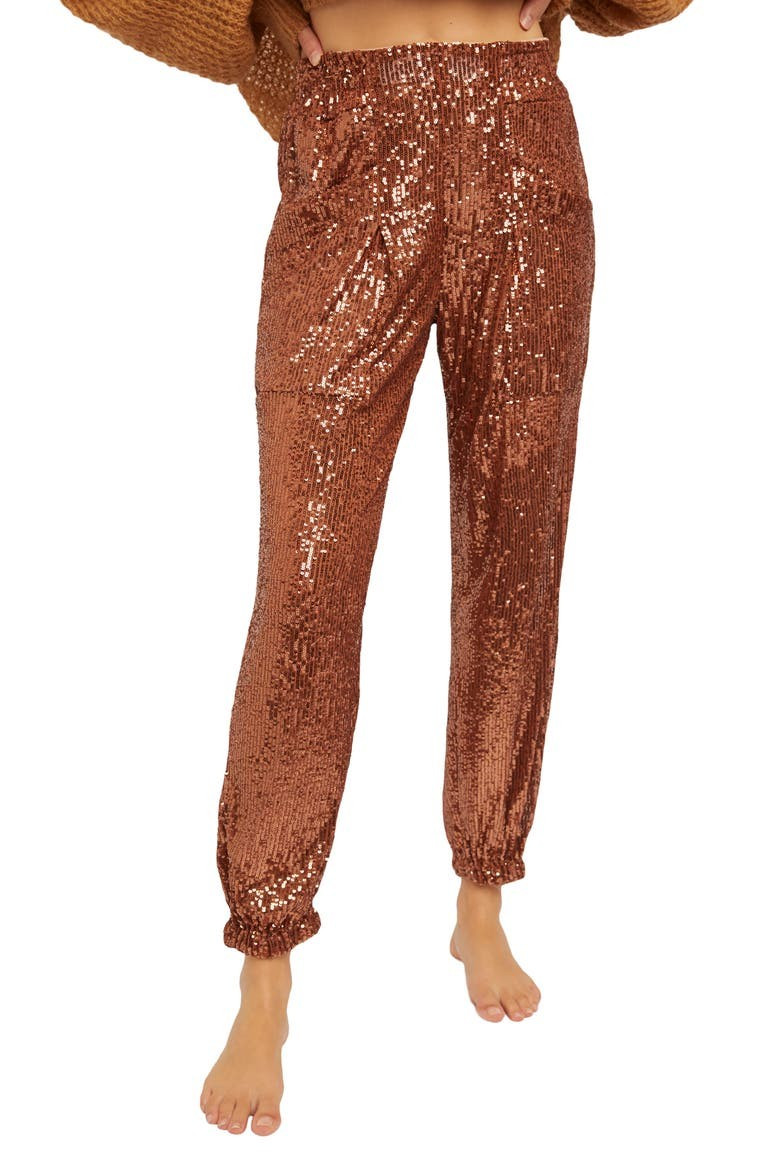 Free People Morelia Sequin Joggers | Nordstrom | Nordstrom