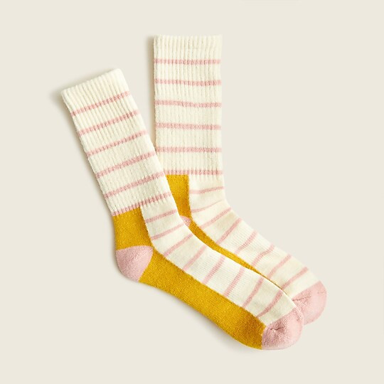 Ribbed hiking socks in stripe | J. Crew US