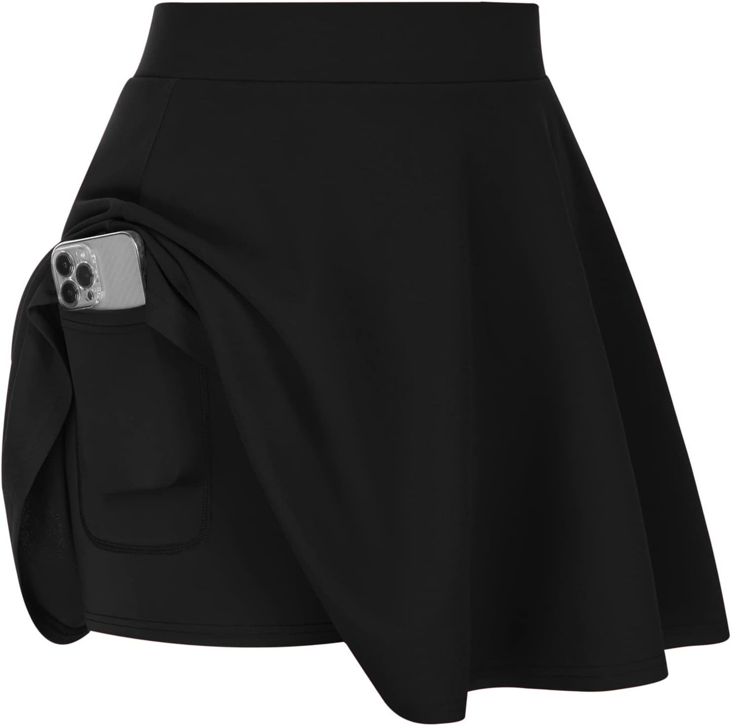 Hanna Nikole Women Plus Size Skater Skirt High Waist Flared Skorts | Amazon (US)
