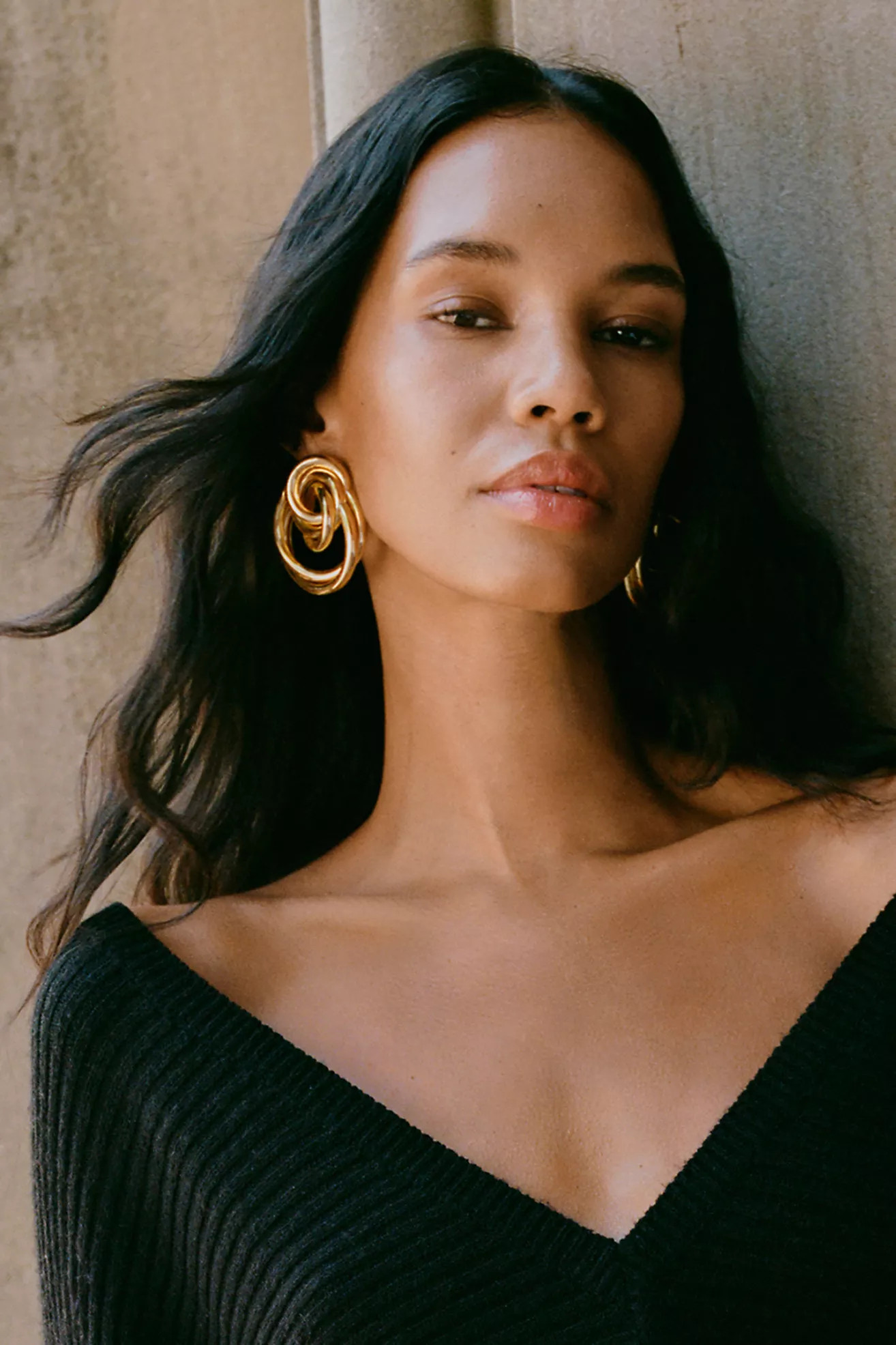 Oversized Double Hoop Earrings | Anthropologie (US)