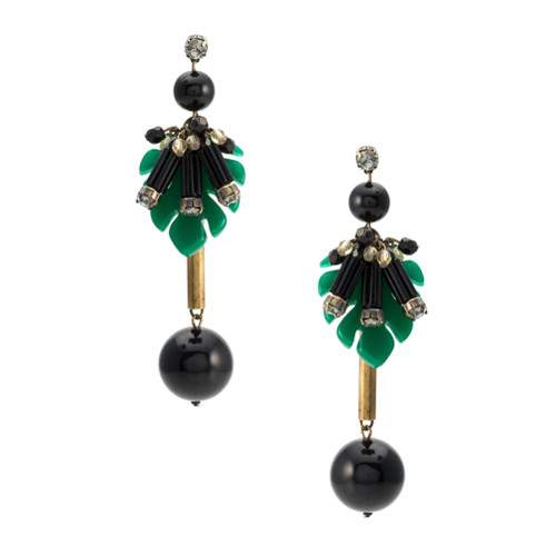 Nk Collection Par de brincos com aplicações - Estampado | FarFetch BR