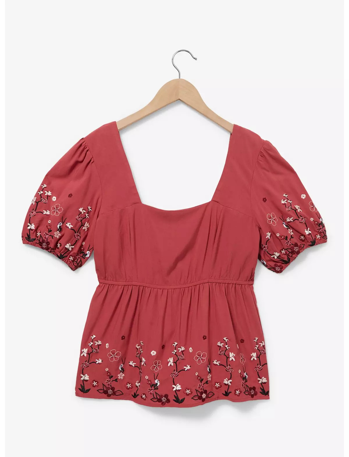 Disney Mulan Cherry Blossom Women's Plus Size Smock Top — BoxLunch Exclusive | BoxLunch