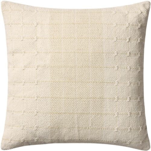 Calvessa 22" Handwoven Pillow | Cushion, Bolster - Beige | One Kings Lane