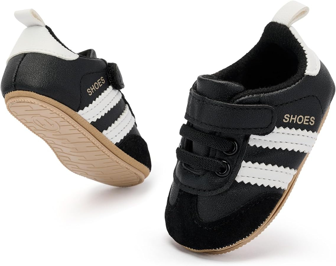 BACSAC Baby Shoes for Boys Girls Non Slip Low Top Infant Walking Shoes Breathable Comfort Toddler... | Amazon (US)