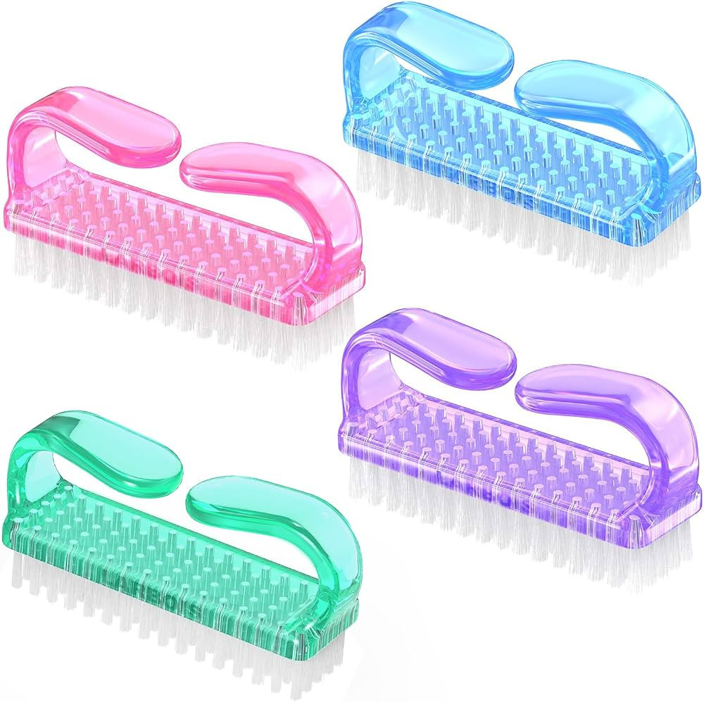 Handle Grip Nail Brush, Hand Fingernail Brush Cleaner Scrubbing Kit Pedicure for Toes and Nails M... | Amazon (US)