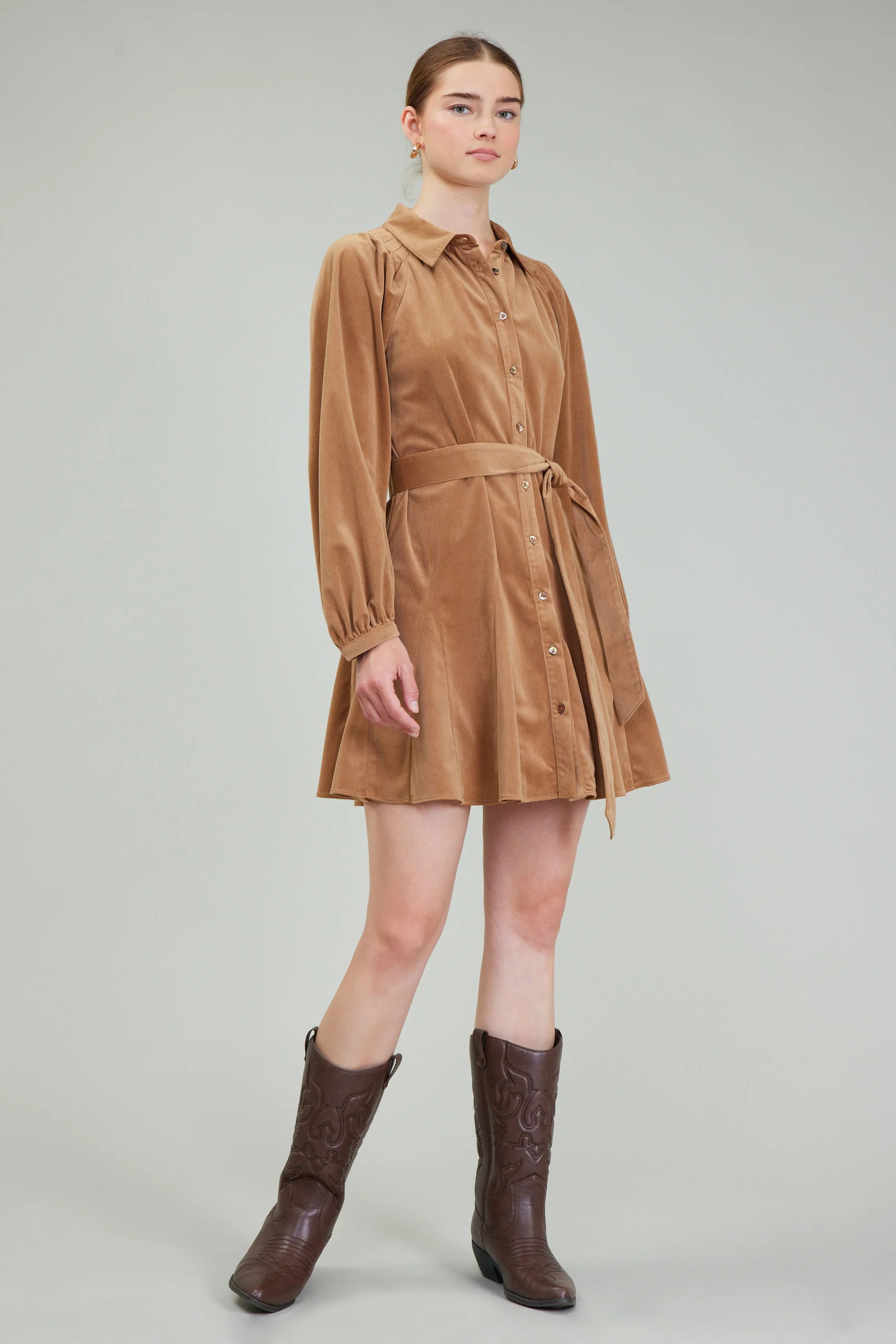 Carmel Corduroy Mini Dress | Current Air