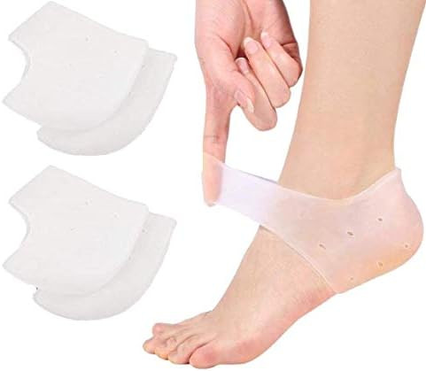 VivoFoot 2 Pair Gel Heel Protector,Heel Pain and Cracked Heels Relief Socks | Blister Prevention ... | Amazon (US)