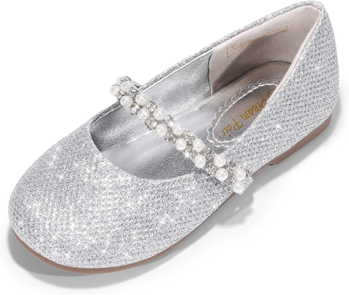 DREAM PAIRS Girls Toddler/Little Kid/Big Kid Serena-100 Mary Jane Ballerina Flat Shoes | Amazon (US)