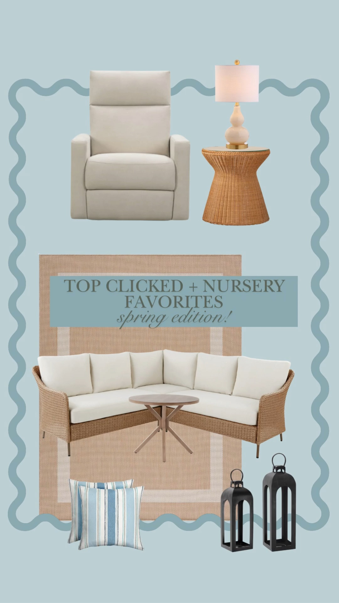 These are the pieces everyone has been loving lately - a mix of outdoor favorites and a few nursery finds I get asked about daily. If you saw my nursery posts earlier, I linked the glider + full setup here along with a few more options. 






best home finds spring 2026
front porch
amazon home best sellers
target home finds
walmart home decor finds
spring home decor ideas
outdoor patio furniture deals
nursery glider chair
best nursery glider
nursery must haves
neutral home decor finds
affordable home decor
high end home decor dupes
living room decor ideas
home finds worth buying


#LTKBaby #LTKBump #LTKHome