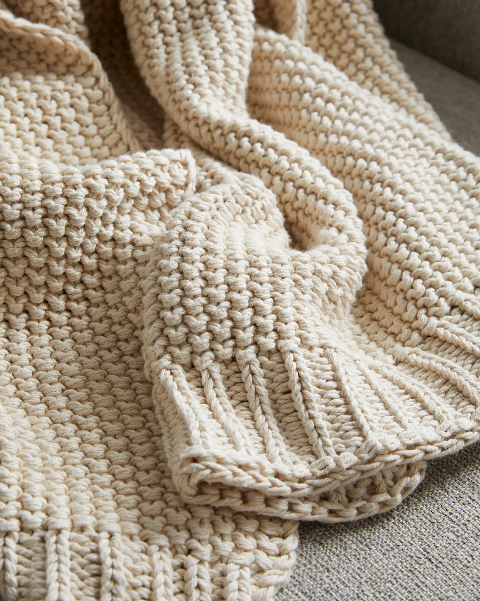 Cotton Fisherman Throw | Quince